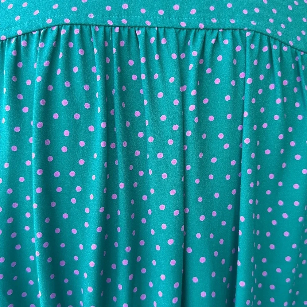 Kate Spade New York Wide Leg Cropped Belted Poolside Dot Jumpsuit Size 8